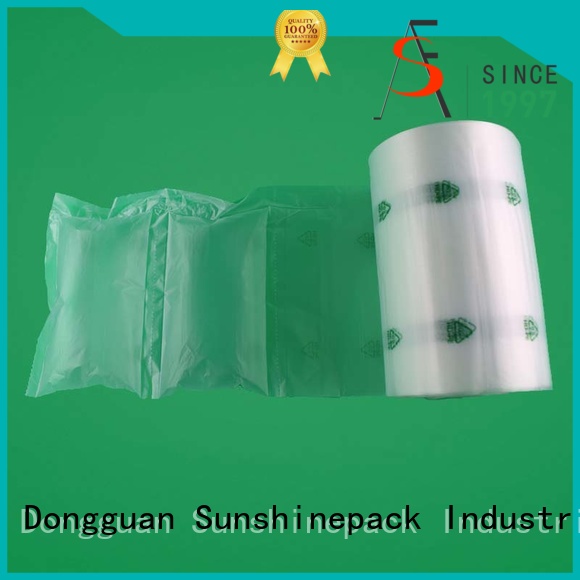 Sunshinepack most popular air pillow packaging supporting for womens bag