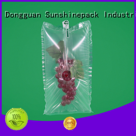 Bag-in-bag airbag packing of grape, great packing solution for grape and other fruits,cushioning protective packaging material, shock-proof, best extrusion-proof and deformation-proof